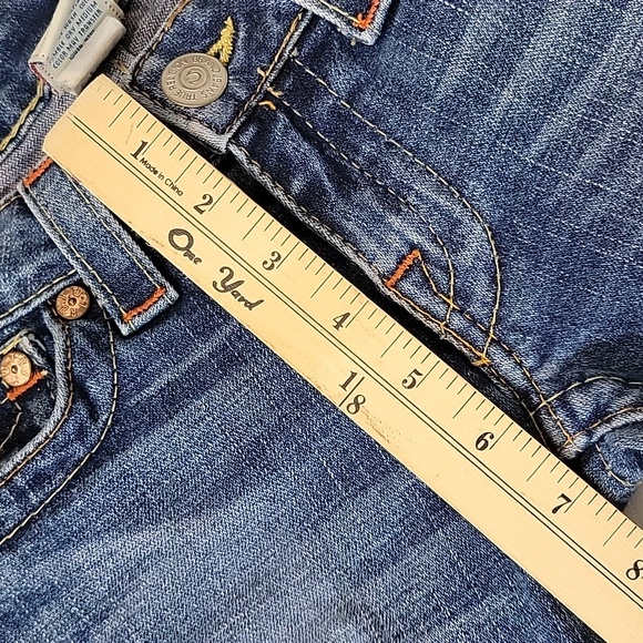 True Religion Joey Orange Topstiching and Twisted Inseam sz27  BinO - Picture 7 of 14